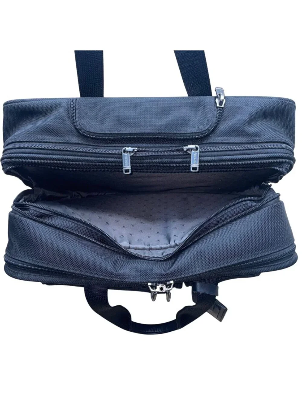 Tumi Men’s Black Ballistic Nylon Rolling Expandable Carry-On Travel Luggage